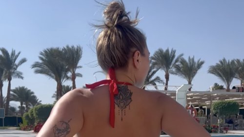 Celebs Go Dating star Bethan Kershaw strips down to a thong bikini on holiday