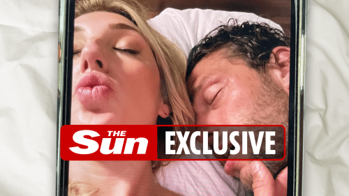 Andy Carroll pictured on bed with blonde days before wedding to Billi Mucklow after gate-crashing her Dubai hen do