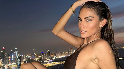 Love Island’s Rebecca Gormley strips off to a barely-there bikini to do tequila shots in Dubai