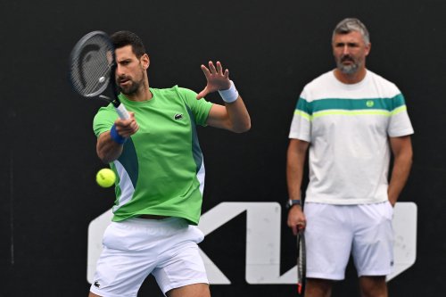 Boris Becker reacts after hearing Novak Djokovic and Goran Ivanisevic have split
