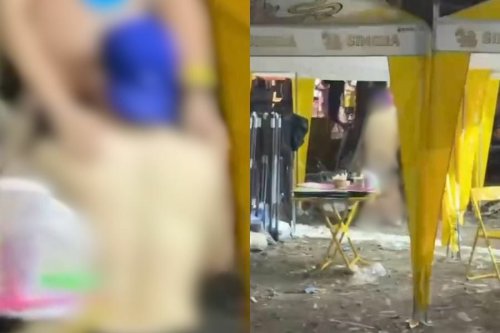 2 foreign men caught performing oral sex at Bangkok Songkran