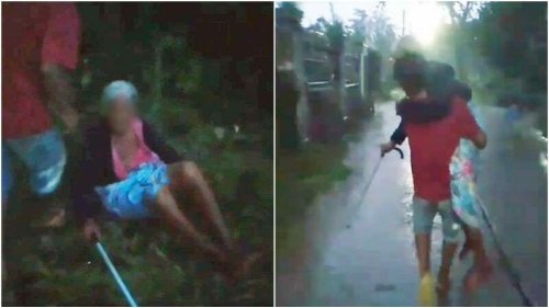 97 year old Thai grandmother abandoned on road by daughter, found soaking in rain