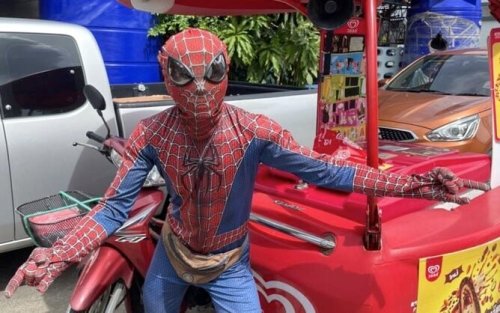 Look out for Phuket’s spider man ice cream seller
