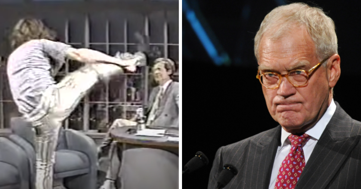 David Letterman Wanted To Skip Over To Commercial After He Almost Got Kicked In The Head By Crispin Glover