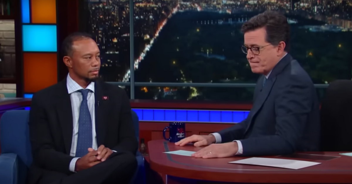 Tiger Woods' Interview With Stephen Colbert Took An Emotional Turn For Both The Host And Guest Nobody Was Expecting