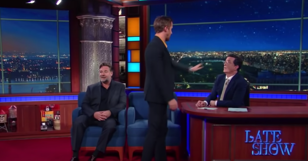 Ryan Gosling Walked Out Of His Interview With Stephen Colbert After This Comment