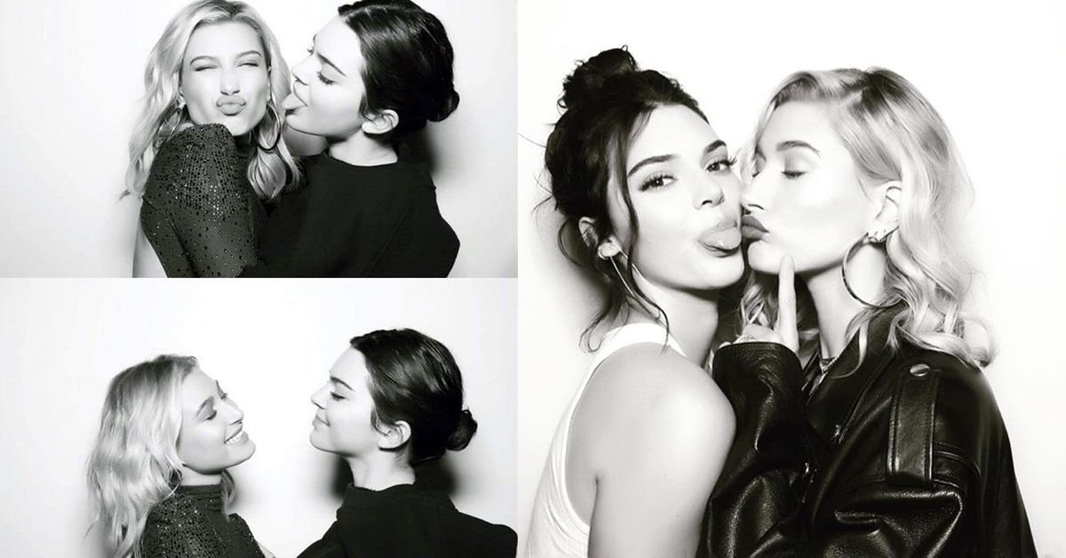 Kendall Jenner And Hailey Bieber Share The Weird Ways They Used To Practise Kissing