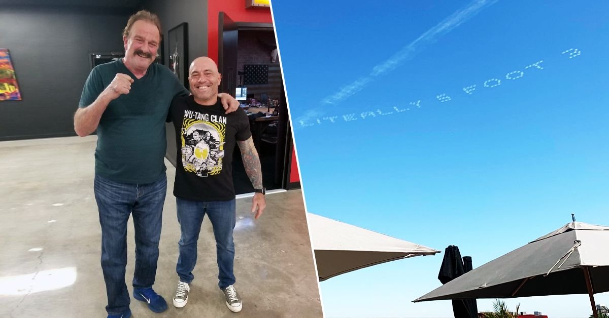 Joe Rogan's Height Just Got Trolled In Sky-Writing, And Here's Why