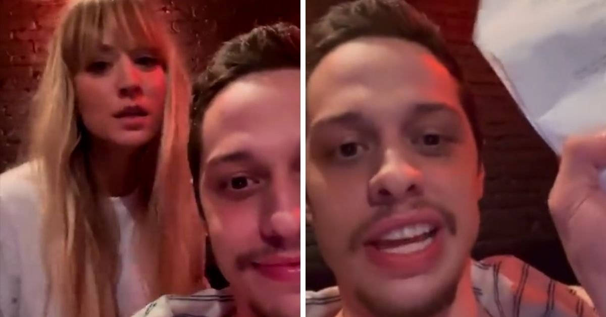 Fans Are Obsessed With Kaley Cuoco and Pete Davidson Goofing Around On The Set Of 'Meet Cute'