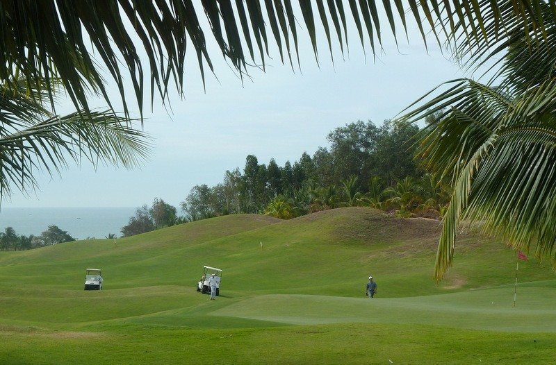Teeing Off at Sea Links Golf Club, Vietnam