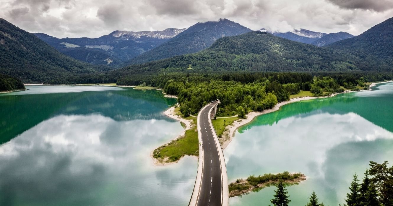 Sylvenstein Dam Is Not Far From Munich, And It's The Most Beautiful Lake In Germany