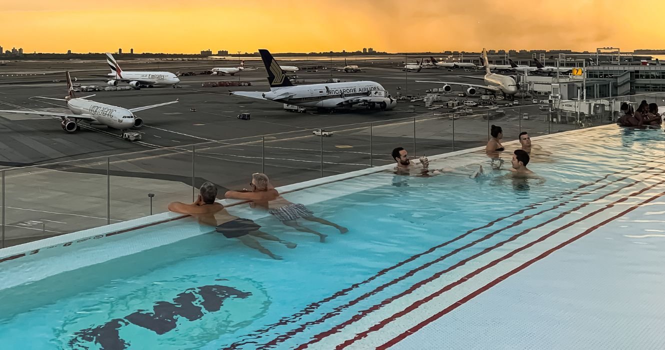 JFK Airport Now Has A Rooftop Pool With Runway Views