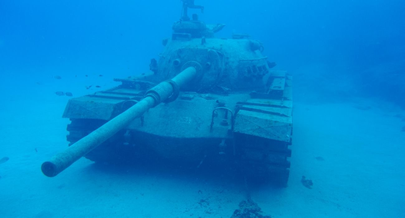 Visit The Unique Underwater Military Museum Dive Site In Jordan
