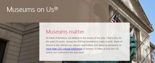 Bank of America Free Museum Days for 2022
