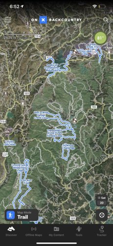 onX Backcountry: GPS Navigation App with In-Depth Trail Beta