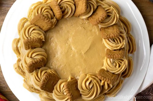 Biscoff Cake with Biscoff Frosting - The Unlikely Baker®