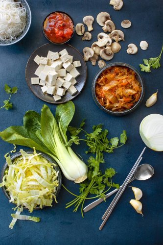 Vegan Kimchi Soup — a Korean classic made plant-based