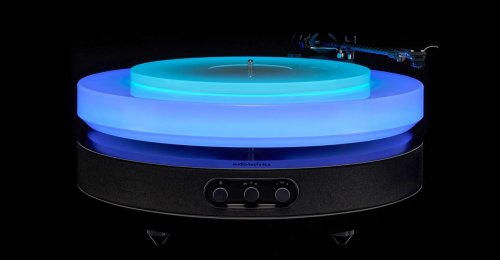 Audio-Technica’s new $9,999 Hotaru turntable levitates and glows