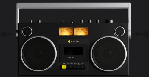 This modern cassette boombox will lure you in with glowing VU meters