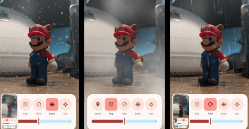 Android 16 adds AI-powered weather effects that can make it rain on your photos