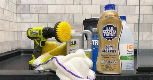 I Tried Everything to Clean a Glass Shower Door ... Even a Drill