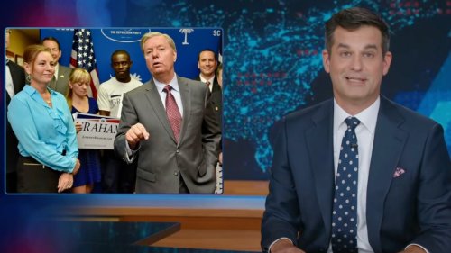 'The Daily Show' Suggests Pat Sajak's 'Wheel of Fortune' Succession Got More 'Consideration' Than Lindsey Graham's