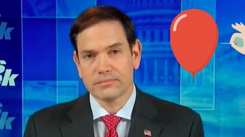 Marco Rubio Deflated After Learning Trump Let a Chinese Spy Balloon Fly Over the U.S. 3 Times (Video)