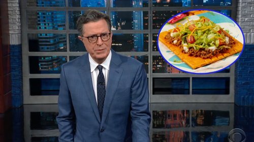 Colbert Slams Taco Bell for Limited Cheez-it Tostada Release: ‘This Restriction Is the Work of the Crunchwrap Supreme Court’ (Video)