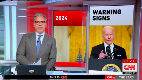 ‘Horrible News for Joe Biden,’ Jake Tapper Says of Latest Disastrous CNN Election Poll Numbers (Video)