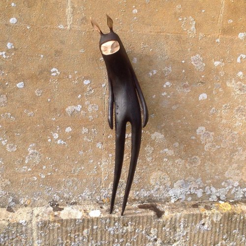 Long-Limbed Mythical Characters Carved from Hawthorn Wood by Tach Pollard — Colossal