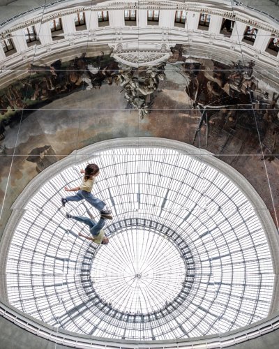 A Disorienting Mirrored Floor by Kimsooja Skews Perspectives at a Paris Art Museum — Colossal