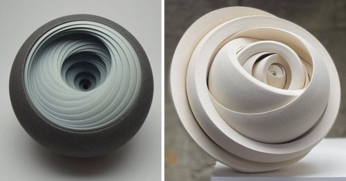 Concentric Vessels Nest Within Larger Forms in Matthew Chambers' Perplexing Ceramic Sculptures