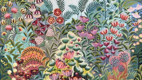 Glorious Blooms Erupt in Nidhi Mariam Jacob's Meticulous Fantasy Garden Paintings — Colossal