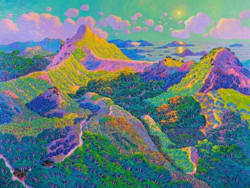 Memories Emerge in Stephen Wong Chun Hei's Paintings as Vivid Saturated Landscapes — Colossal