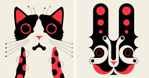 Chunky Shapes and Lines Morph Into Adam G.'s Minimal Zoological Illustrations — Colossal