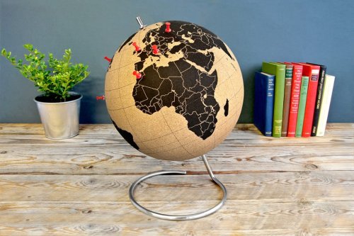 Pinpoint Your Travels on the Cork Globe — Colossal