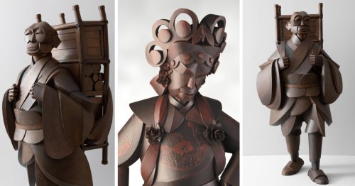 The Cardboard Sculptures of Artist Warren King Are an Homage to His Chinese Heritage