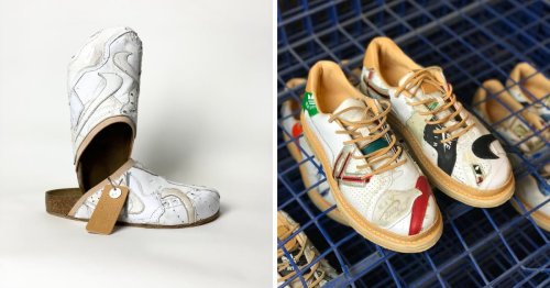 At the Forefront of Sustainable Fashion, Peterson Stoop Reconstructs Tattered Sneakers into New Patchwork Designs