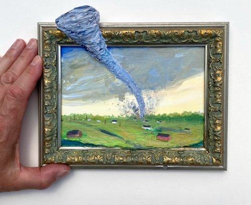 From Miniature to Massive, Boundless Landscapes Spill Out of Frame in Barry Hazard's Paintings