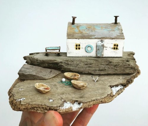 Driftwood Animals and Beach Homes by Kirsty Elson Give New Life to Elements From the Sea — Colossal
