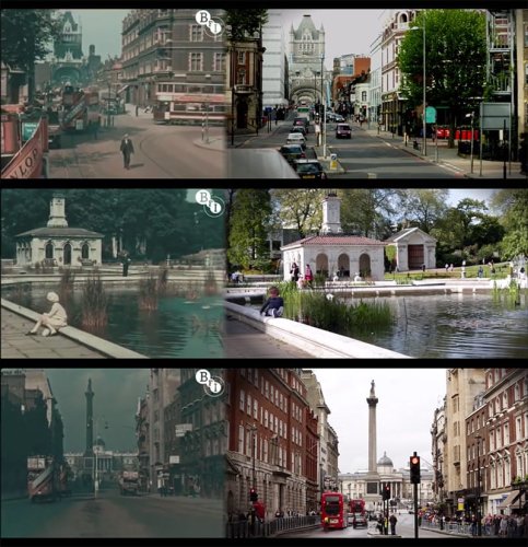 London in 1927 & 2013: A Shot-By-Shot Video Comparison of London, 86 Years Apart — Colossal
