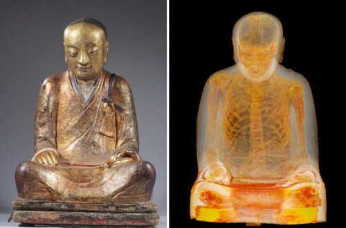 CT Scan of 1,000-Year-Old Buddha Statue Reveals Mummified Monk Hidden Inside — Colossal