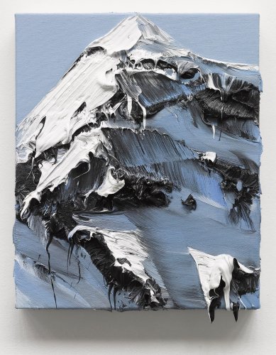 Conrad Jon Godly's Mountain Paintings Drip from the Canvas — Colossal