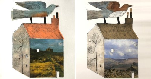 In a 100-Day Printmaking Project, Lisa Stubbs Reflects on the Holme Valley from a Bird's-Eye View — Colossal