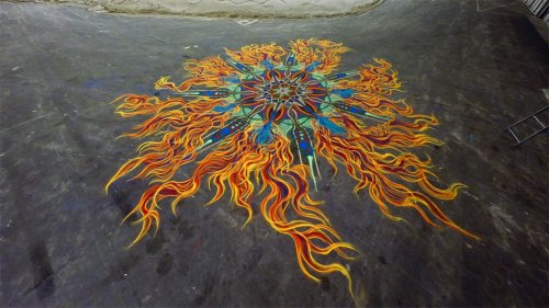 New Time-lapse Videos of Spontaneous Sand Paintings by Joe Mangrum — Colossal