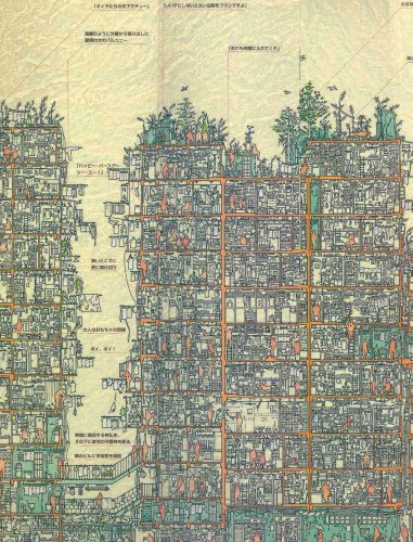 An Illustrated Cross Section of Hong Kong’s Infamous Kowloon Walled City — Colossal