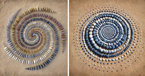 Download Stones Leaves And Shells Whorl In Hypnotic Land Art By Jon Foreman Flipboard
