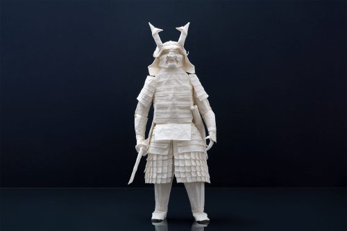 This Elaborately Armored Samurai Was Folded From A Single Sheet of Paper — Colossal