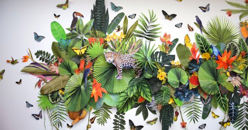 Overflowing with Flora and Fauna, Collaged Paper Installations Comment on Earth's Dwindling Biodiversity