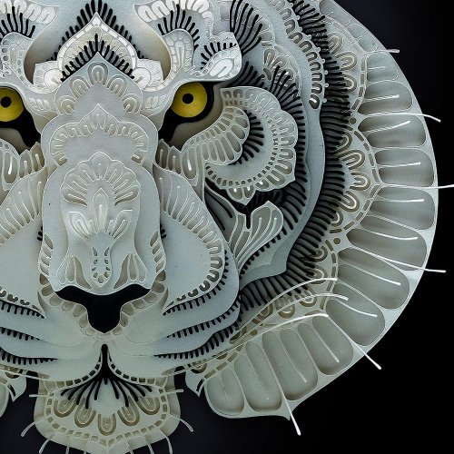 Endangered Species Cut from Paper by Patrick Cabral — Colossal